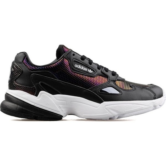 adidas Shoes - Adidas Falcon - Core Black / Cloud White / Mystery Ruby - women’s size 7